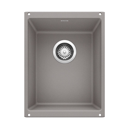 18.11-In X 13.78-In Single-Basin Granite Undermount Residential Kitchen Sink in Metallic Gray