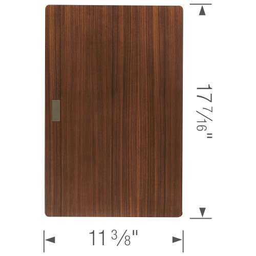 17.43-in L x 11.375-in W Wood Cutting Board in Walnut