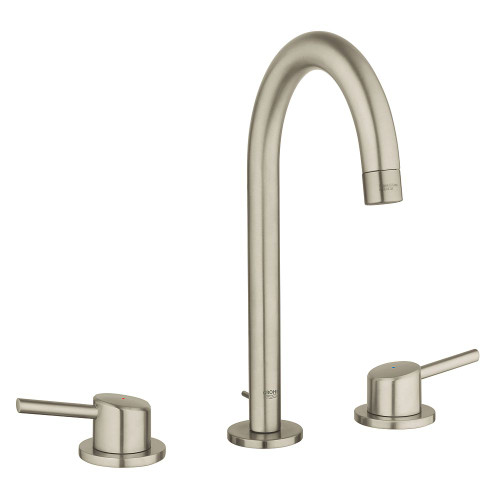 20217ENA Concetto 8" Widespread Two-Handle L-Size Bathroom Faucet in Brushed Nickel
