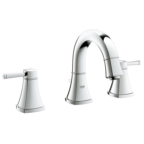 Grohe 2041800A Grandera 8-in Widespread Two-Handle S-Size Bathroom Faucet in StarLight Chrome Grohe 2041800A Grandera 8-in Widespread Two-Handle S-Size Bathroom Faucet in StarLight Chrome