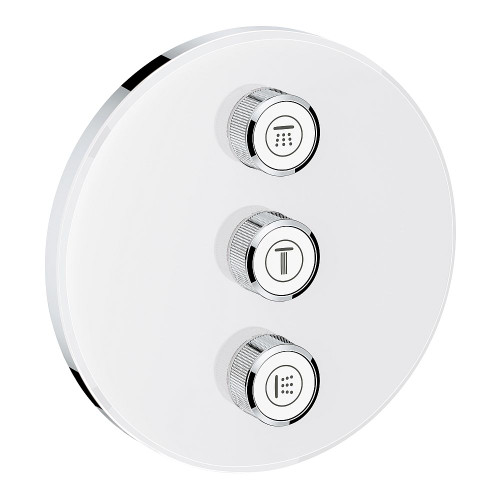 Grohe 29152LS0 Grohtherm SmartControl Triple Volume Control Trim in Moon White