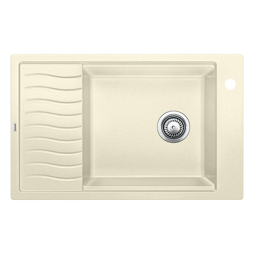 19.6875-In X 30.6875-In Single-Basin Granite Drop-In Or Undermount 1-Hole Residential Kitchen Sink With Drainboard in Biscuit