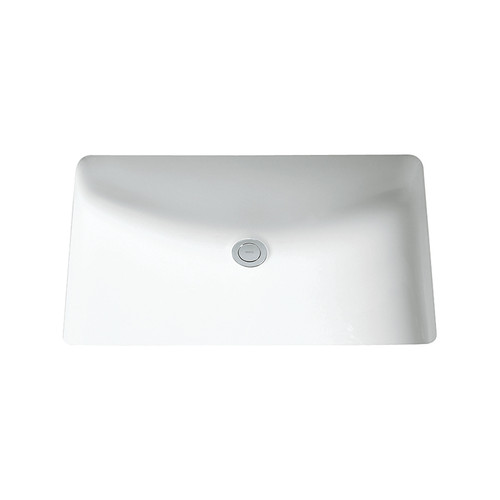 20-7/8-in Undermount Bathroom Sink with Overflow and SanaGloss in Cotton