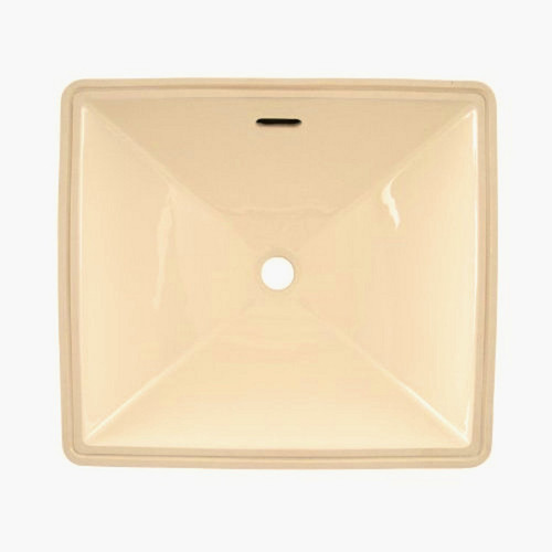 19-in Undermount Bathroom Sink with Overflow and SanaGloss in Bone