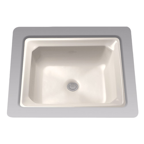 18-5/8-in Undermount Bathroom Sink with Overflow and SanaGloss Ceramic Glaze in Sedona Beige