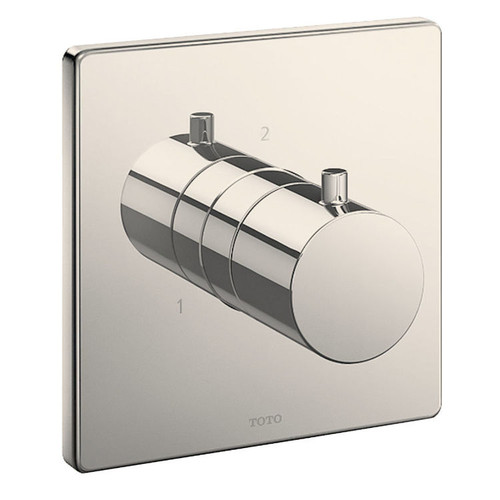 Square Two-way Diverter Trim in Polished Nickel