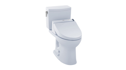 Toto MW4542044CUFG#01 1.0 GPF Two-Piece Elongated Toilet with Single Flush and Washlet+ C200 Washlet in Cotton