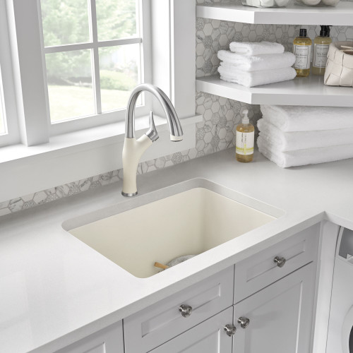 Blanco 22 In X 25 In Granite Laundry Sink In Biscuit 401925 Online