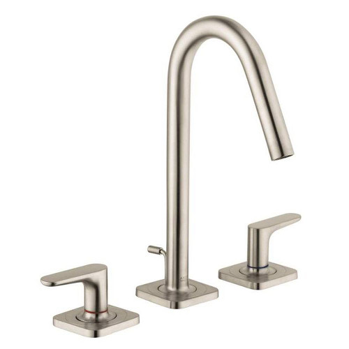 Axor 34133821 Bathroom Faucet Widespread Faucet with Lever Handles in Brushed Nickel Axor 34133821 Bathroom Faucet Widespread Faucet with Lever Handles in Brushed Nickel