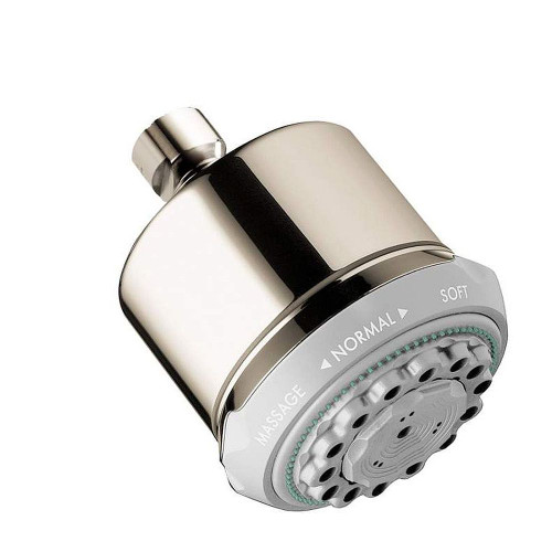 Hansgrohe 28496831 Clubmaster Multi Function 2.5 GPM Shower Head in Polished Nickel Hansgrohe 28496831 Clubmaster Multi Function 2.5 GPM Shower Head in Polished Nickel