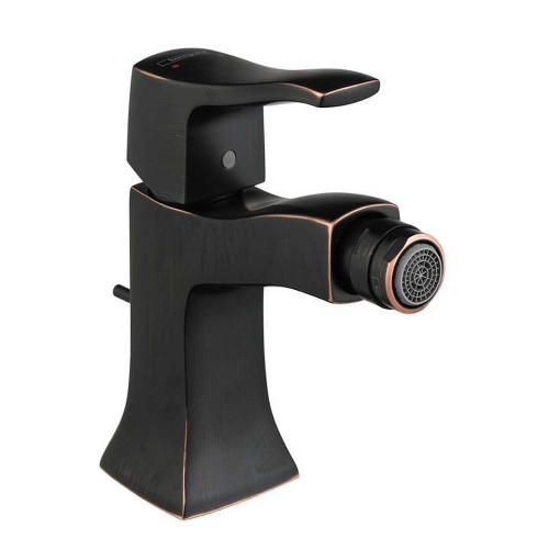 Hansgrohe 31275921 Metris C Bidet Faucet Single Hole with Pop Up Assembly in Rubbed Bronze Hansgrohe 31275921 Metris C Bidet Faucet Single Hole with Pop Up Assembly in Rubbed Bronze