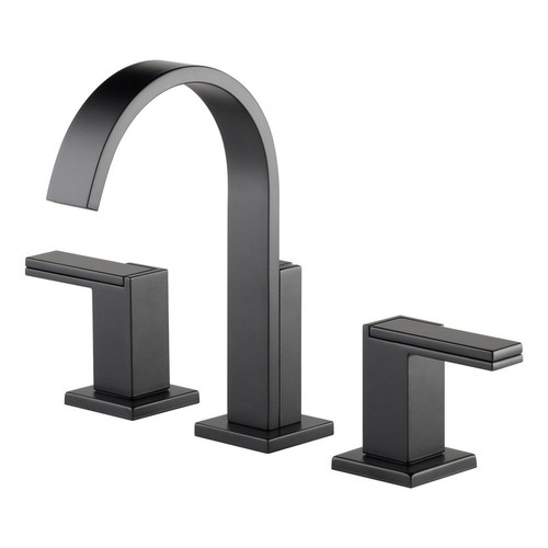 Less Handles Widespread Lavatory Faucet in Black