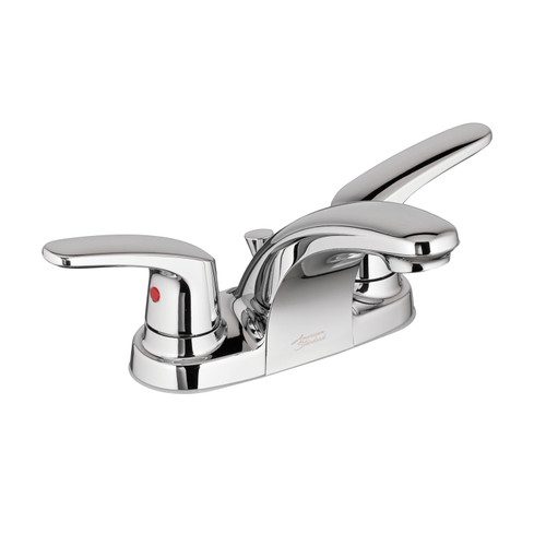 2-Handle 4" Centerset Bathroom Faucet with Pop-Up Drain in Polished Chrome 2-Handle 4" Centerset Bathroom Faucet with Pop-Up Drain in Polished Chrome