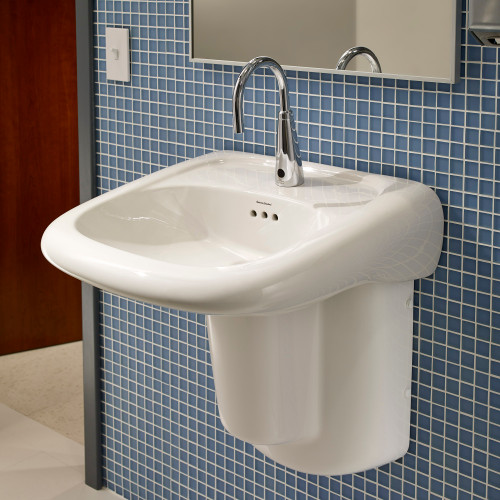 0.5 GPM Base Model Gooseneck Bathroom Faucet with Proximity Sensor in Polished Chrome