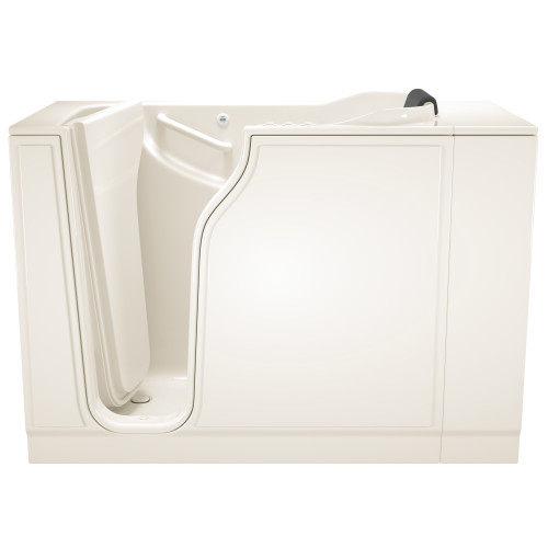 30-in. x 52-in. Walk-In Air Spa and Whirlpool Massage Bathtub with Left-Hand Drain in Linen