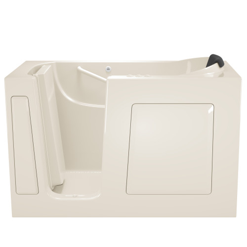 30-in. x 60-in. Walk-In Air Spa and Whirlpool Massage Bathtub with Left-Hand Drain in Linen