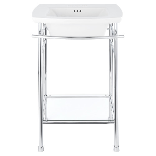Console Table Legs in Polished Chrome