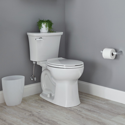 2-Piece Right Height Round Front Toilet in White