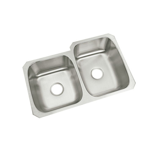 21" x 32" x 8" Under-Mount Small/Large Kitchen Sink