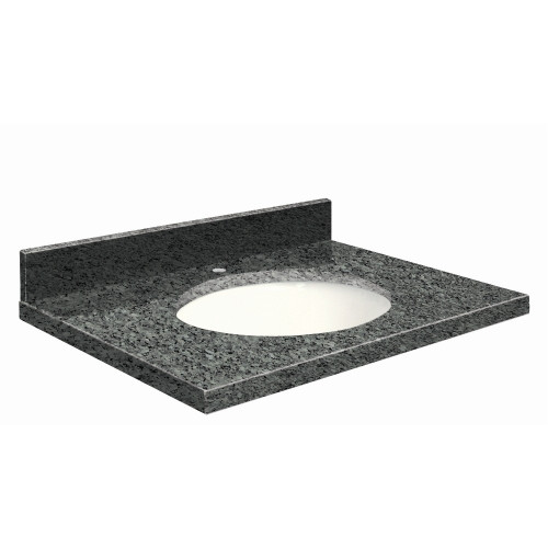 25-in x 19-in Bathroom Vanity Top with Eased Edge in Blue Pearl