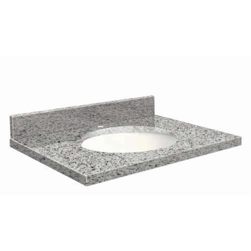 25-in x 19-in Bathroom Vanity Top with Eased Edge in Rosselin White