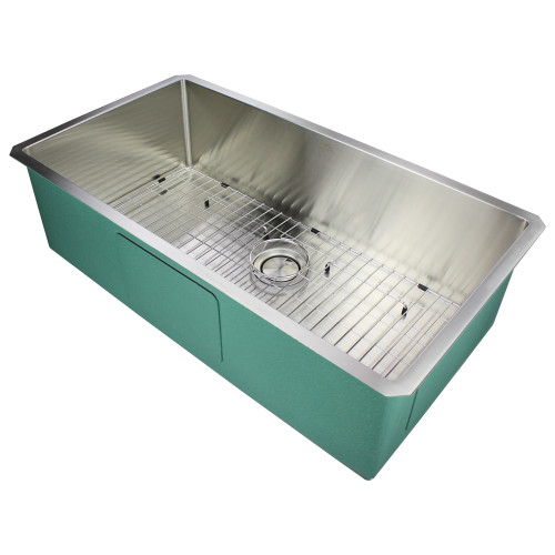 16 Gauge Super Single Undermount Stainless Steel Sink Bowl 35" X 19" X 10" 16 Gauge Super Single Undermount Stainless Steel Sink Bowl 35" X 19" X 10"