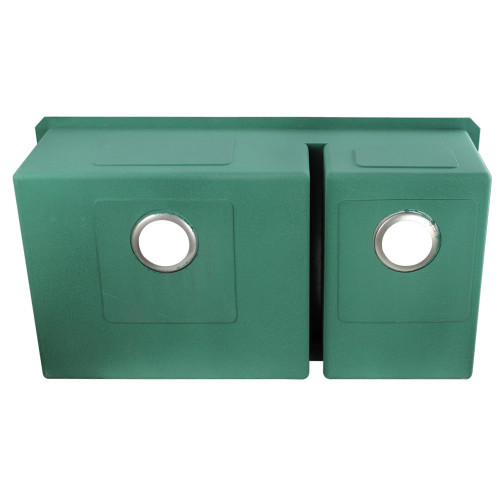 35.5-in x 19-in x 10-in 16 Gauge 60/40 Double Bowls, Undermount Stainless Steel Kitchen Sink with Low Divide