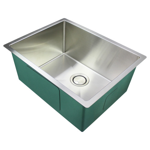 23.5-in x 18.5-in x 10-in 14 Gauge Single Bowl, Undermount Stainless Steel Kitchen Sink 23.5-in x 18.5-in x 10-in 14 Gauge Single Bowl, Undermount Stainless Steel Kitchen Sink