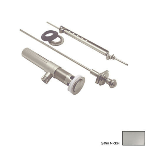Remote Pop-Up Drain Assembly in Satin Nickel