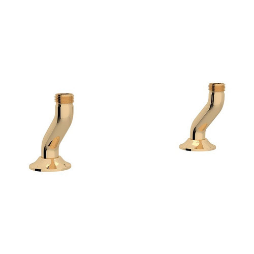 Eccentric Deck Unions for Bridge Faucets in English Gold