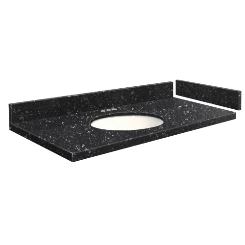 37.25 in. W x 22.25 in. D Quartz Vanity Top in Interlude with 4in Centerset and Oval Undermount Sink 37.25 in. W x 22.25 in. D Quartz Vanity Top in Interlude with 4in Centerset and Oval Undermount Sink