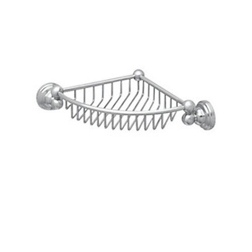 Wall Mounted Corner Basket in Polished Chrome
