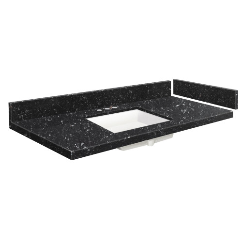 39.75 in. W x 22.25 in. D Quartz Vanity Top in Interlude with 8in Centerset and Rectangular Undermount Sink 39.75 in. W x 22.25 in. D Quartz Vanity Top in Interlude with 8in Centerset and Rectangular Undermount Sink