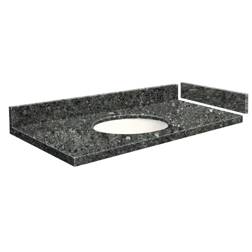 43 in. W x 22.25 in. D Quartz Vanity Top in Tempest with Single Hole and Oval Undermount Sink