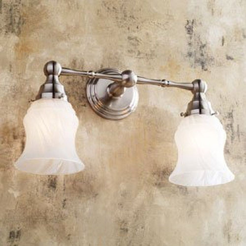 1182N/SN 2 Light 17.1in Wide Bathroom Fixture in Satin Nickel