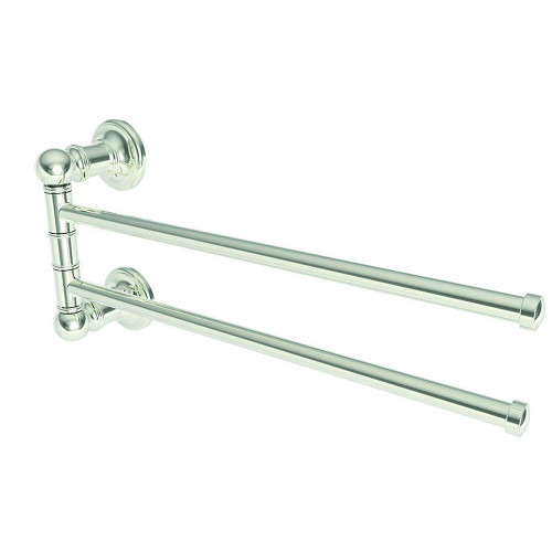 12in Pivoting Double Towel Bar in Polished Nickel