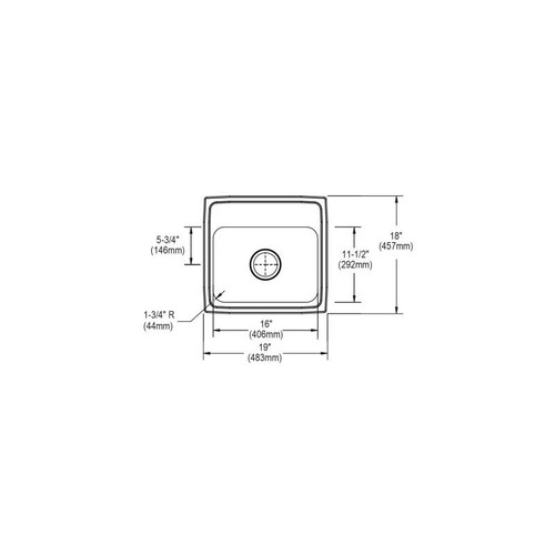 19" x 18" x 7-5/8" 18 Gauge Stainless Steel Single Bowl Drop-in Kitchen Sink with 2 Faucet Holes in Lustrous Satin 19" x 18" x 7-5/8" 18 Gauge Stainless Steel Single Bowl Drop-in Kitchen Sink with 2 Faucet Holes in Lustrous Satin