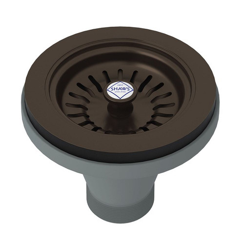 Manual Basket Strainer with Pull Knob without Remote Pop-Up in Tuscan Brass Manual Basket Strainer with Pull Knob without Remote Pop-Up in Tuscan Brass