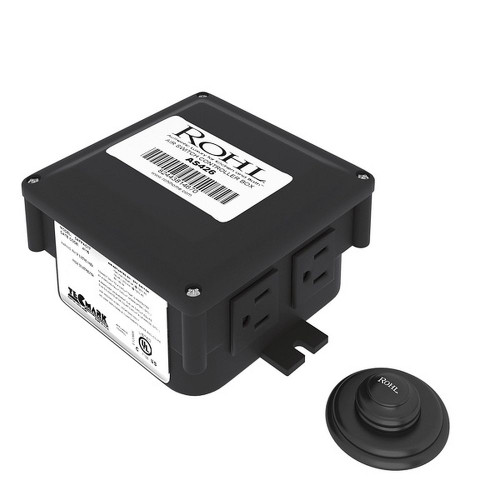 Decorative Luxury Air Activated Switch Button with Control Box for Waste Disposal in Matte Black