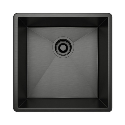Rohl RSS1515BKS Single Bowl Bar/Food Prep/Kitchen Sink in Black Stainless Steel Rohl RSS1515BKS Single Bowl Bar/Food Prep/Kitchen Sink in Black Stainless Steel