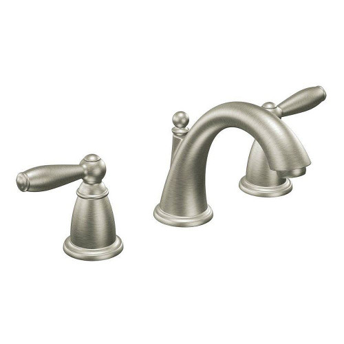 T6620BN Double Handle Widespread Bathroom Faucet in Brushed Nickel