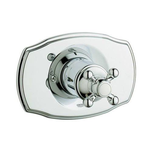 Grohe 19725000 Geneva Pressure Balance Valve Trim Kit With Single Cross Handle