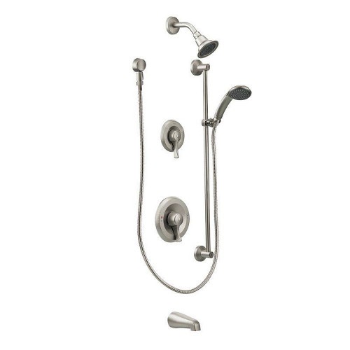T8343CBN Bath and Shower Faucet with Posi-Temp Pressure Balanced Trim in Classic Brushed Nickel