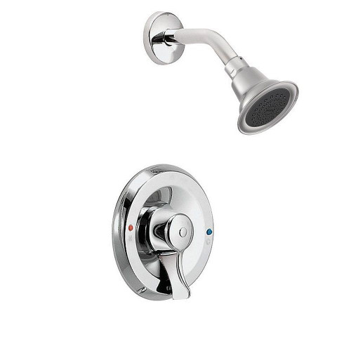 Moen T8375 Posi-Temp Pressure Balanced Shower Trim with Shower Head in Chrome Moen T8375 Posi-Temp Pressure Balanced Shower Trim with Shower Head in Chrome