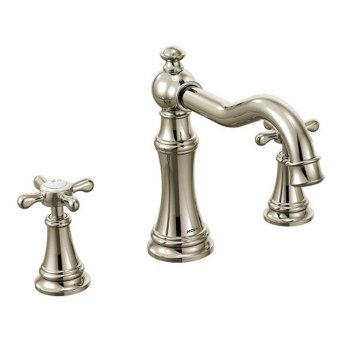 TS22101NL Deck Mounted Tub Filler in Nickel