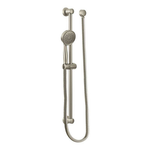 3668EPBN Single Function Hand Shower Package with Hose and Slide Bar in Brushed Nickel