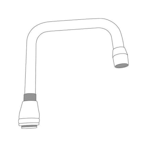 S0001 6in Double Bend Spout in Chrome