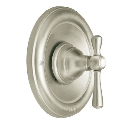 Single Handle Moentrol Pressure Balanced with Volume Control Moentrol Valve Trim (Less Valve) in Brushed Nickel