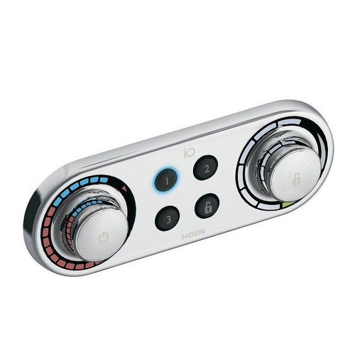 Thermostatic Digital Control Moentrol Unit with 3 Preset Functions in Chrome