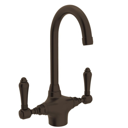 C-Spout Bar/Food Prep Faucet With Metal Lever Handle In Tuscan Brass C-Spout Bar/Food Prep Faucet With Metal Lever Handle In Tuscan Brass